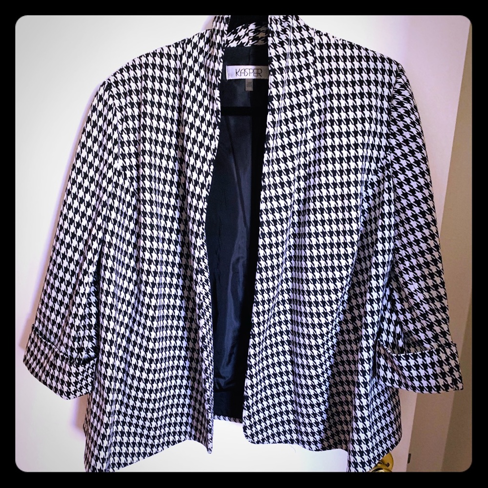 Kasper open front swing blazer